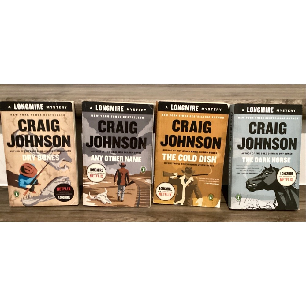 Lot of 4 Walt Longmire Mystery Books by Craig Johnson TPB Western Novels Netflix